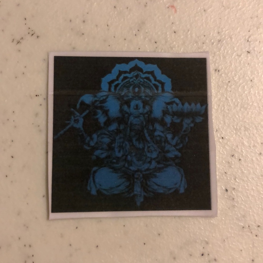 Homemade sticker